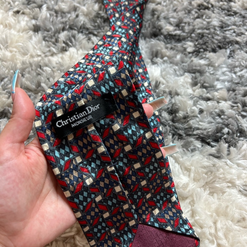Vintage Christian Dior Monsieur Men’s Tie - Picture 3 of 5